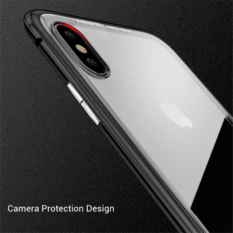 Apple iPhone XS 5.8 Kılıf Zore Devrim Mıknatıslı Cam Kapak