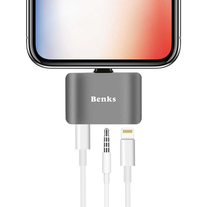 Benks U32 Lightning 3 in 1 Audio Adaptör