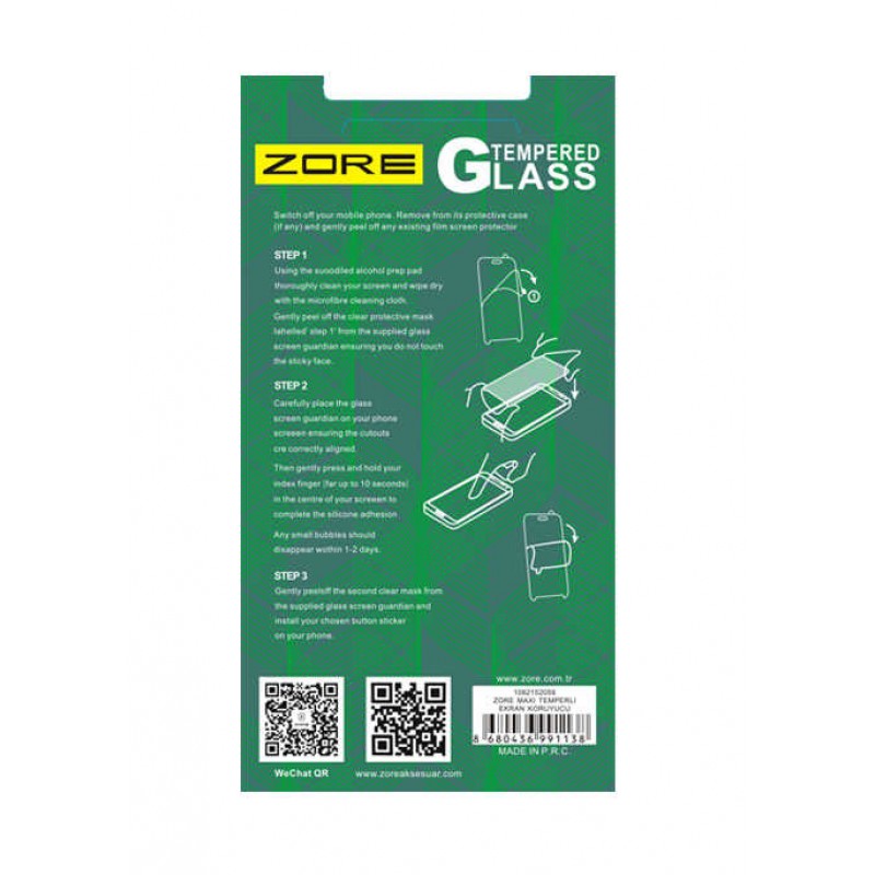 Galaxy Note 3 Zore Maxi Glass Temperli Cam Koruyucu