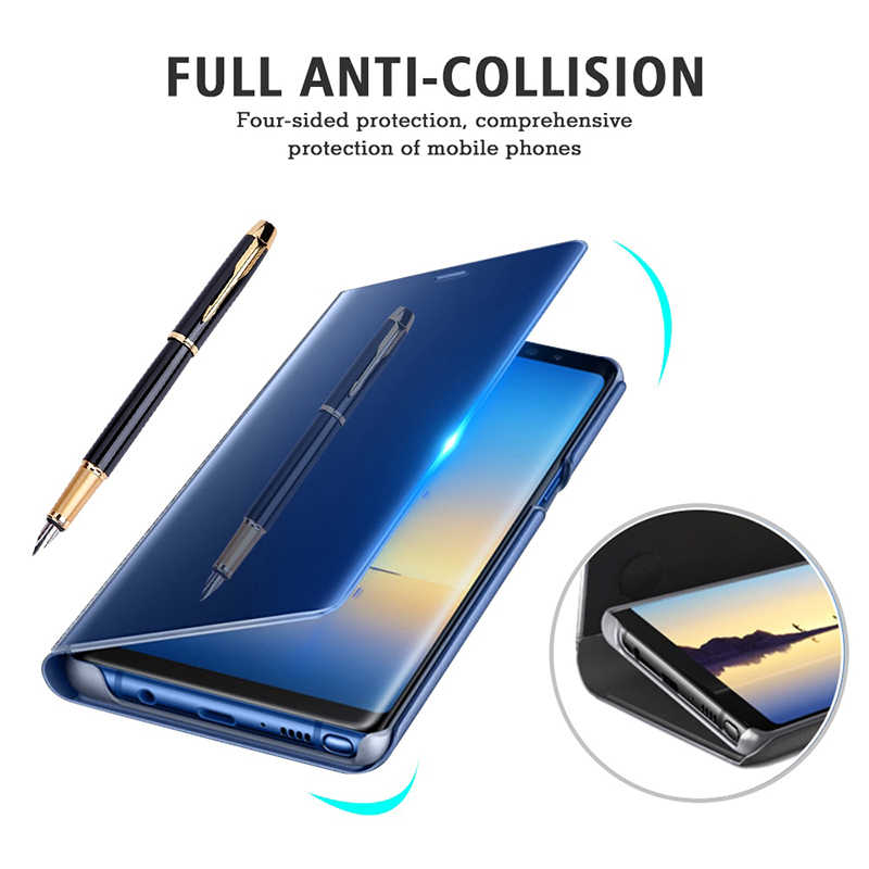 Galaxy Note 9 Kılıf Zore Clear View Flip Cover