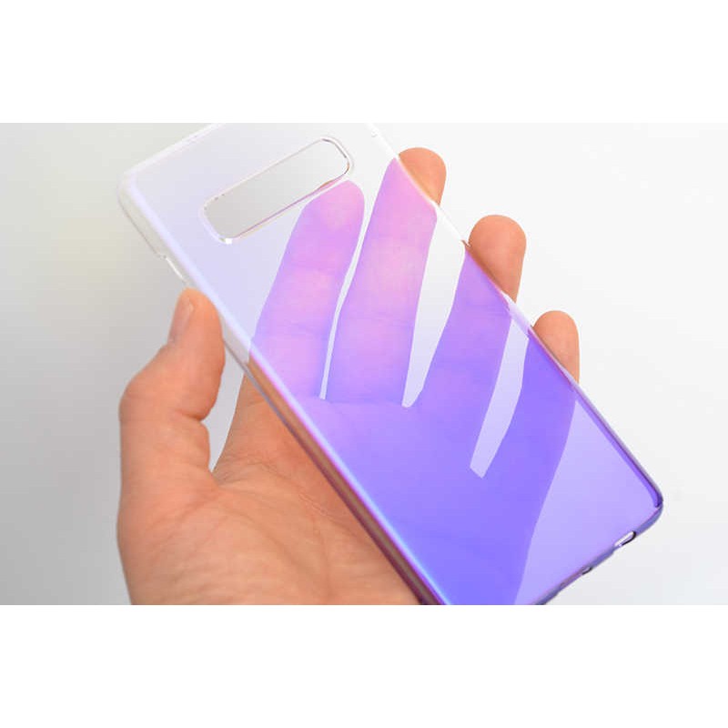 Galaxy S10 Kılıf Zore Renkli Transparan Kapak