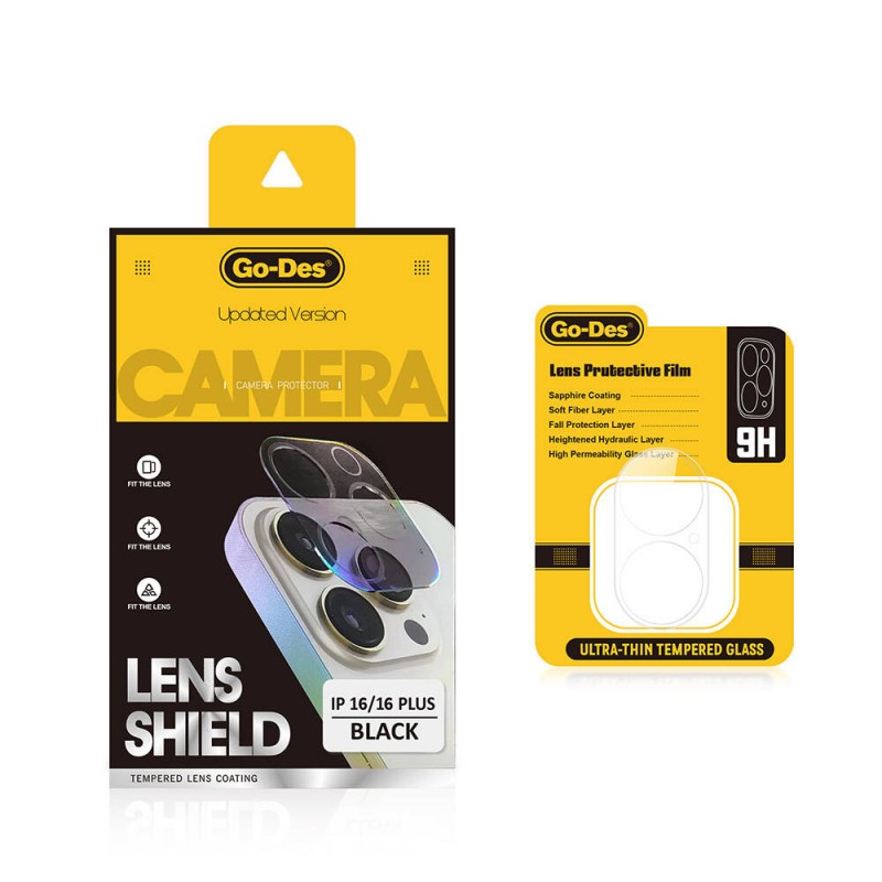 Apple iPhone 16 Go Des Lens Shield CL-17 Kamera Lens Koruyucu