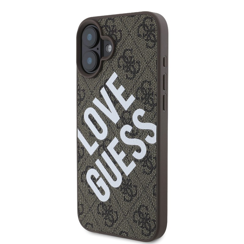 Apple iPhone 16 Kılıf Guess Orjinal Lisanslı Big Love Guess Kapak