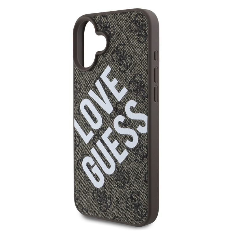 Apple iPhone 16 Kılıf Guess Orjinal Lisanslı Big Love Guess Kapak