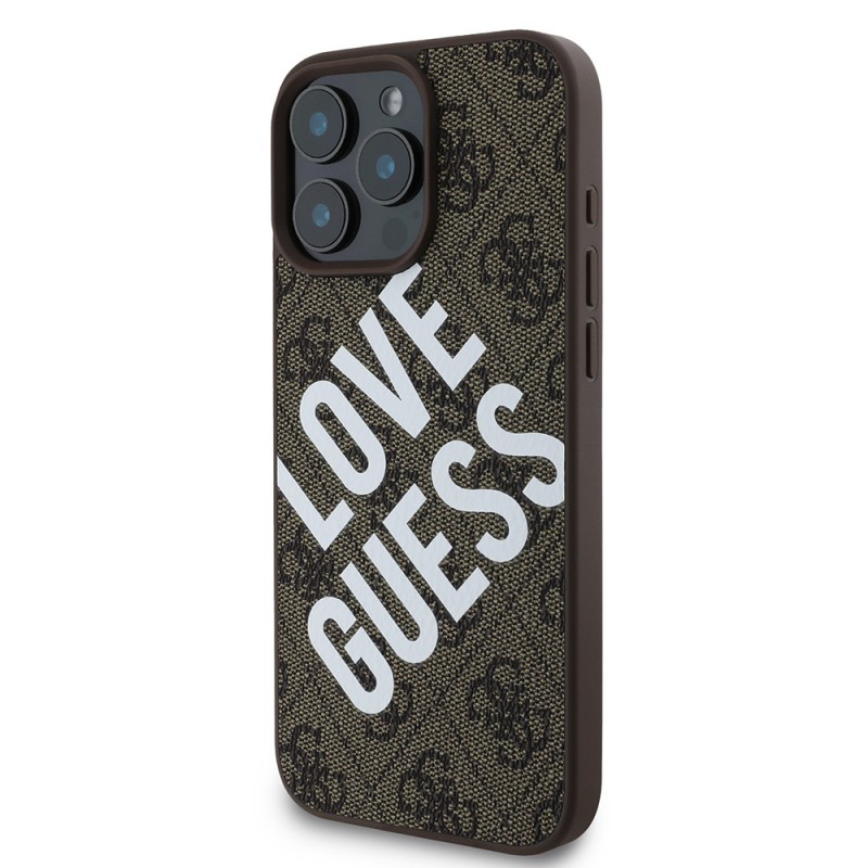 Apple iPhone 16 Pro Kılıf Guess Orjinal Lisanslı Big Love Guess Kapak