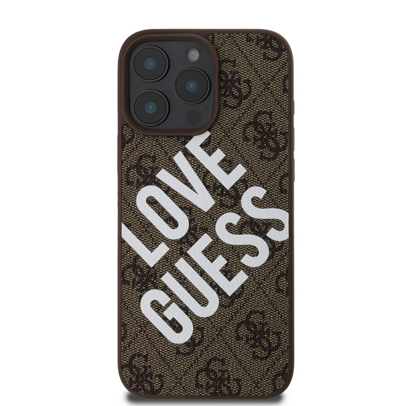 Apple iPhone 16 Pro Kılıf Guess Orjinal Lisanslı Big Love Guess Kapak