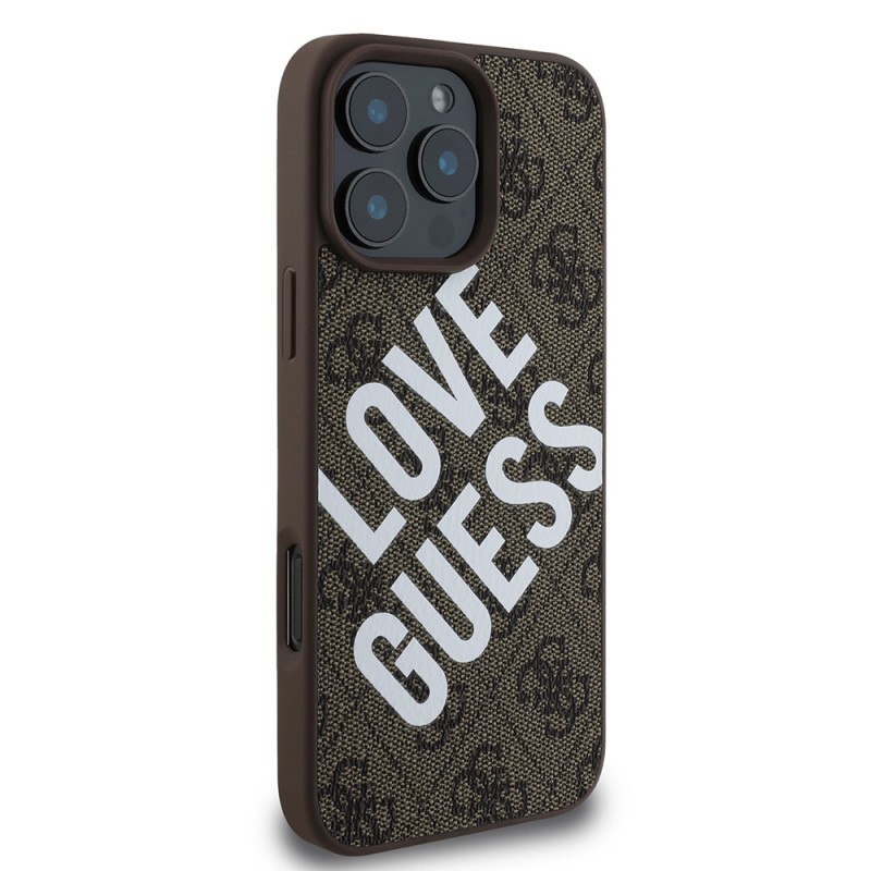 Apple iPhone 16 Pro Kılıf Guess Orjinal Lisanslı Big Love Guess Kapak