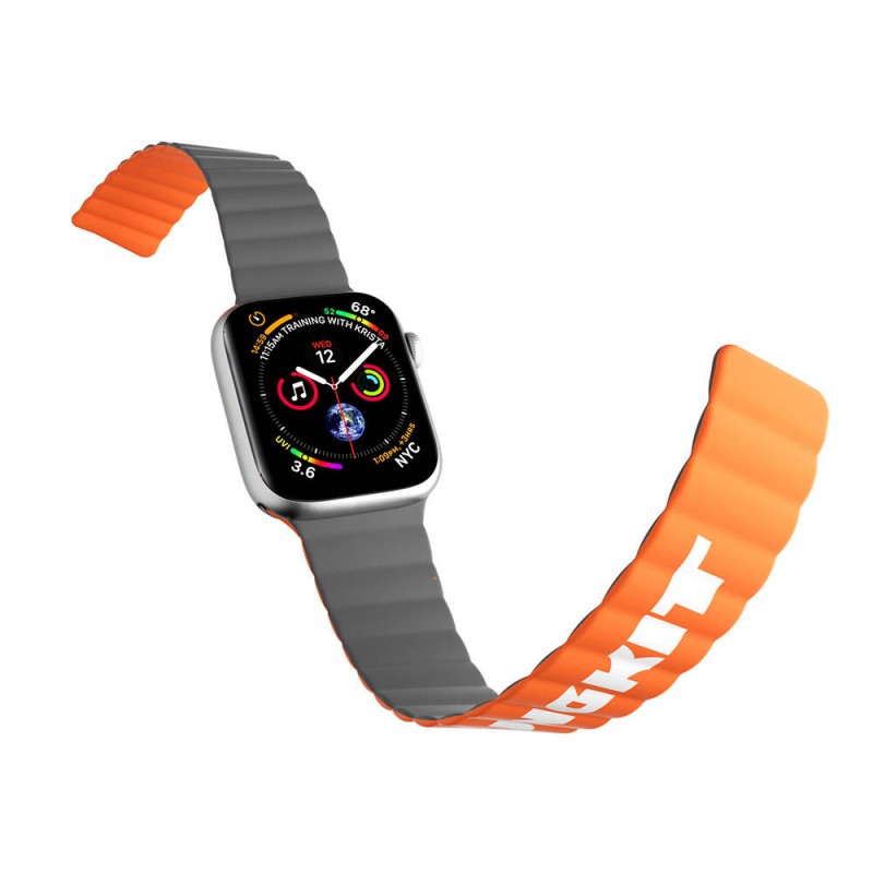 Apple Watch Ultra 49mm Kordon Youngkit Classical Magnetik Tak Çıkar Silikon Strap Kayış