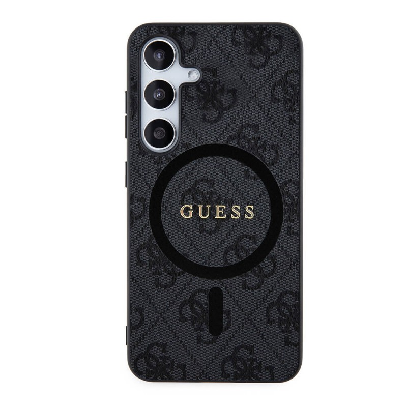 Galaxy S24 Kılıf Guess Orjinal Lisanslı Magsafe Şarj Özellikli 4G Desenli Yazı Logolu Kapak