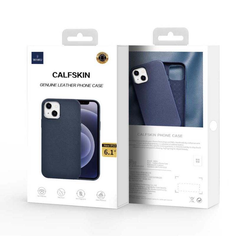 Apple iPhone 13 Pro Max Kılıf Wiwu Calfskin Kapak