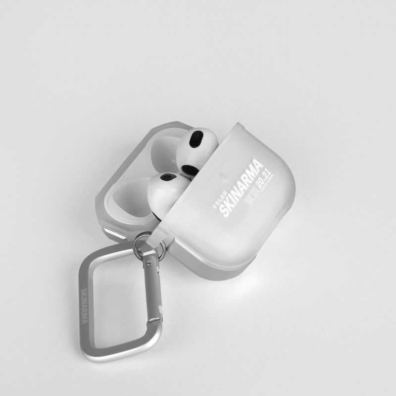 Apple Airpods 3. Nesil Kılıf SkinArma Transparan Mat Tasarım Kinzoku Kılıf