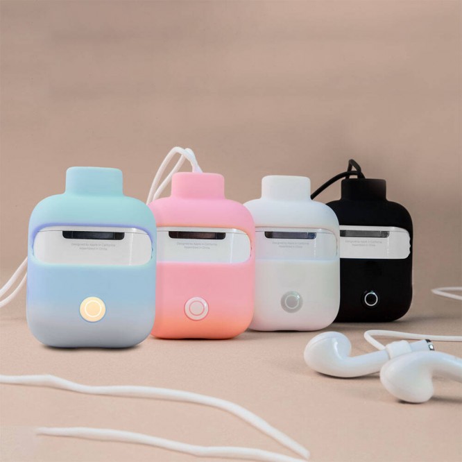 Apple Airpods Kılıf Boyun Askılı Jelly Bean Tasarımlı Lisanslı Switcheasy ColorBuddy Kapak