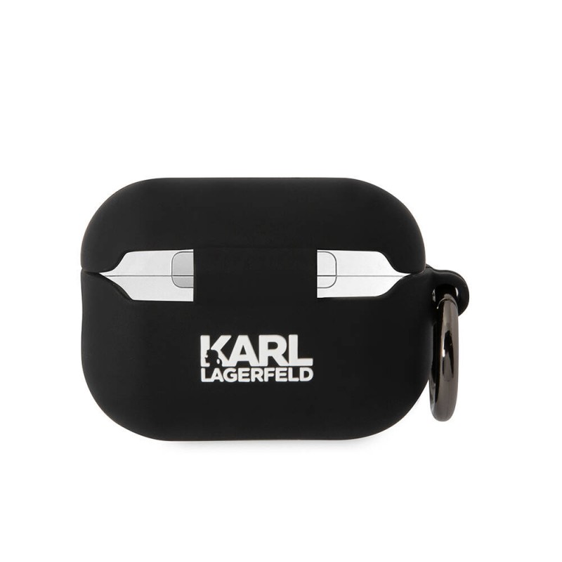 Apple Airpods Pro 2 Kılıf Karl Lagerfeld Orjinal Lisanslı Karl 3D Silikon Kapak