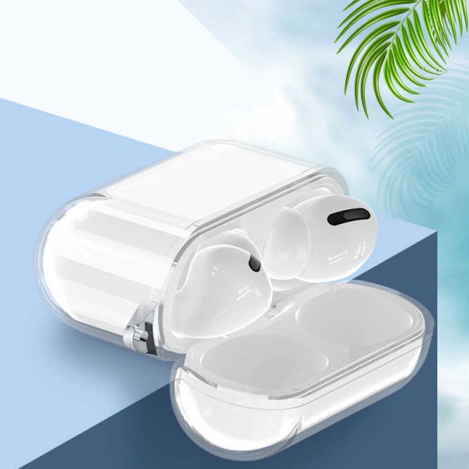 Apple Airpods Pro 2 Kılıf Şeffaf Kristal Silikon Zore Airbag 14 Kılıf