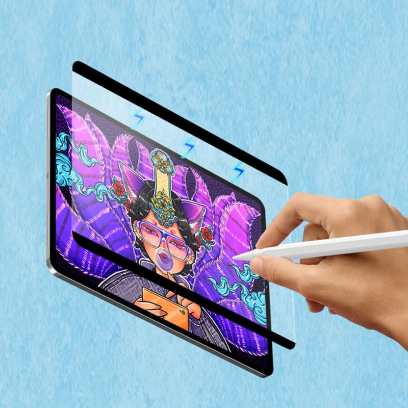 Apple iPad 10.2 (8.Nesil) Wiwu Removable Mıknatıslı Ekran Koruyucu