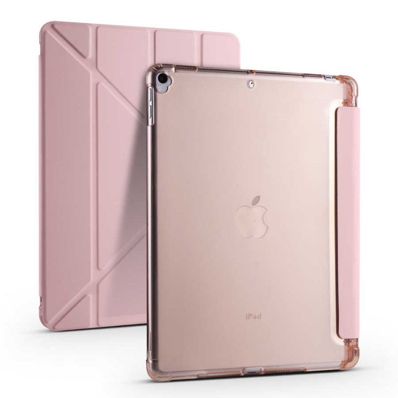 Apple iPad Pro 10.5 (7.Nesil) Kılıf Zore Tri Folding Kalem Bölmeli Standlı Kılıf