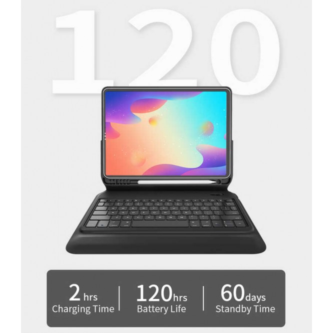 Apple iPad Pro 11 2020 (2.Nesil) Wiwu Keyboard Folio Kablosuz Klavyeli Kılıf