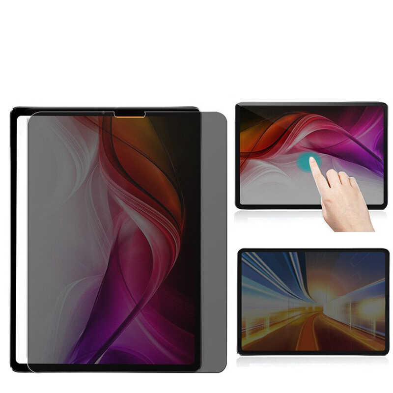 Apple iPad Pro 12.9 2021 (5.Nesil) Zore Tablet Privacy Temperli Cam Ekran Koruyucu