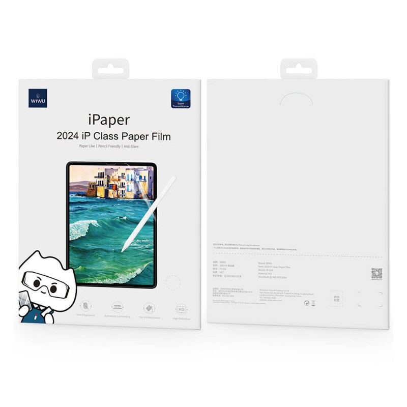 Apple iPad Pro 13 2024 Kağıt Hisli Wiwu iPaper Like Tablet Ekran Koruyucu