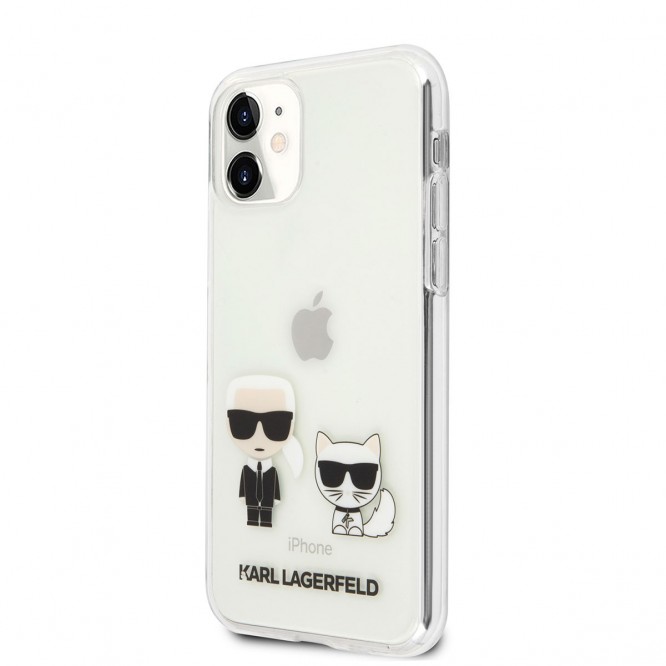 Apple iPhone 11 Kılıf Karl Lagerfeld Sert TPU K&C Dizayn Kapak