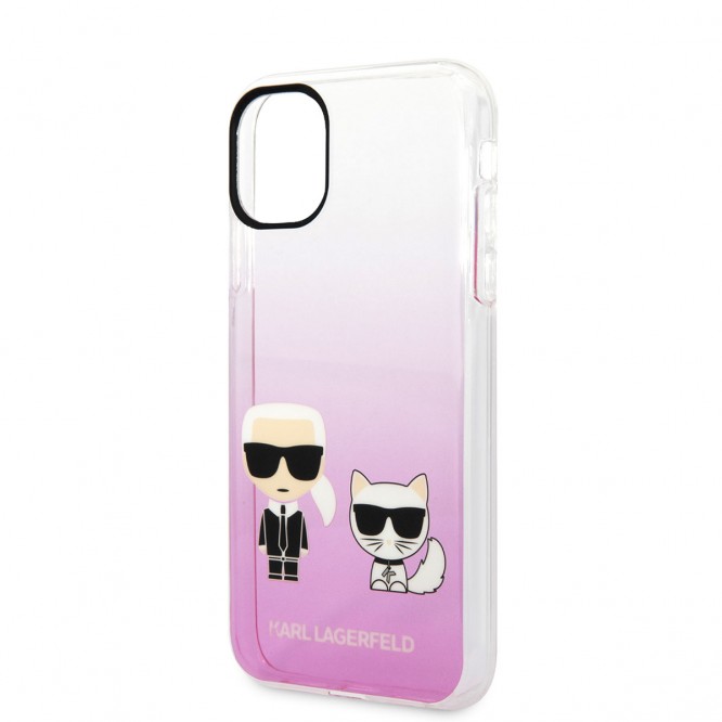 Apple iPhone 11 Kılıf Karl Lagerfeld Sert TPU K&C Dizayn Kapak