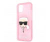 Apple iPhone 11 Kılıf Karl Lagerfeld Transparan Karl Head Dizayn Kapak