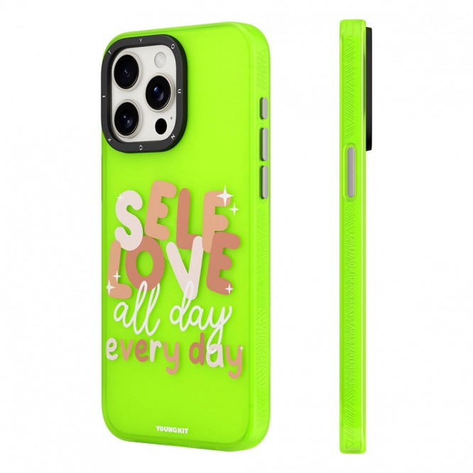 Apple iPhone 12 Kılıf Bethany Green Tasarımlı Youngkit Sweet Language Kapak