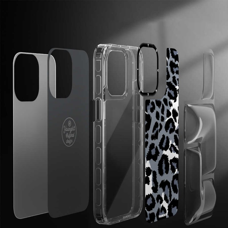 Apple iPhone 13 Kılıf YoungKit Leopard Article Serisi Kapak