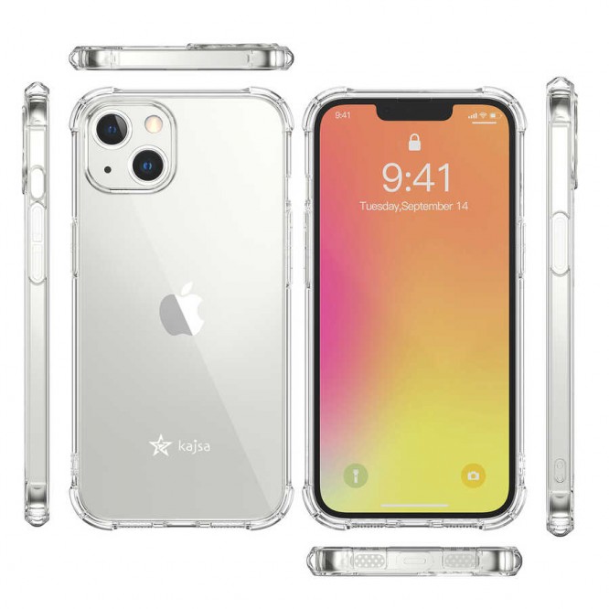 Apple iPhone 13 Mini Kılıf Kajsa Transparent Kapak