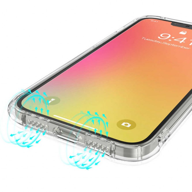 Apple iPhone 13 Mini Kılıf Kajsa Transparent Kapak