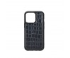 Apple iPhone 13 Mini Kılıf Wiwu Croco Pattern Calfskin Orjinal Deri Kapak