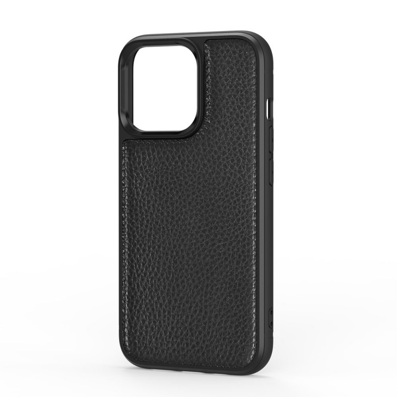 Apple iPhone 13 Mini Kılıf Wiwu Genuine Leather Plastic Calfskin Orjinal Deri Kapak