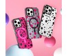 Apple iPhone 13 Pro Kılıf Magsafe Şarj Özellikli Polka Dot Desenli Youngkit Spots Serisi Kapak