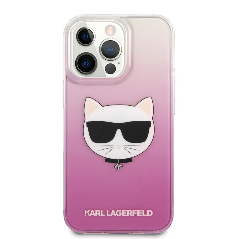 Apple iPhone 14 Pro Kılıf Karl Lagerfeld Sert TPU Choupette Dizayn Kapak