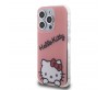 Apple iPhone 15 Pro Kılıf Hello Kitty Orjinal Lisanslı Askılı Yazı ve İkonik Logolu Daydreaming Kapak