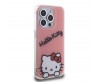 Apple iPhone 15 Pro Kılıf Hello Kitty Orjinal Lisanslı Askılı Yazı ve İkonik Logolu Daydreaming Kapak