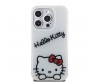 Apple iPhone 15 Pro Kılıf Hello Kitty Orjinal Lisanslı Askılı Yazı ve İkonik Logolu Daydreaming Kapak