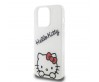 Apple iPhone 15 Pro Kılıf Hello Kitty Orjinal Lisanslı Askılı Yazı ve İkonik Logolu Daydreaming Kapak