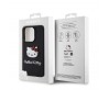 Apple iPhone 15 Pro Kılıf Hello Kitty Orjinal Lisanslı Yazı ve İkonik Logolu 3D Rubber Kitty Head Kapak