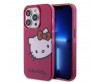 Apple iPhone 15 Pro Kılıf Hello Kitty Orjinal Lisanslı Yazı ve İkonik Logolu Kitty Head Kapak