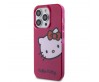 Apple iPhone 15 Pro Kılıf Hello Kitty Orjinal Lisanslı Yazı ve İkonik Logolu Kitty Head Kapak