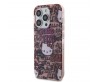 Apple iPhone 15 Pro Max Kılıf Hello Kitty Orjinal Lisanslı İkonik Logolu Etiket Graffiti Kapak