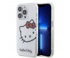 Apple iPhone 15 Pro Max Kılıf Hello Kitty Orjinal Lisanslı Yazı ve İkonik Logolu Kitty Head Kapak