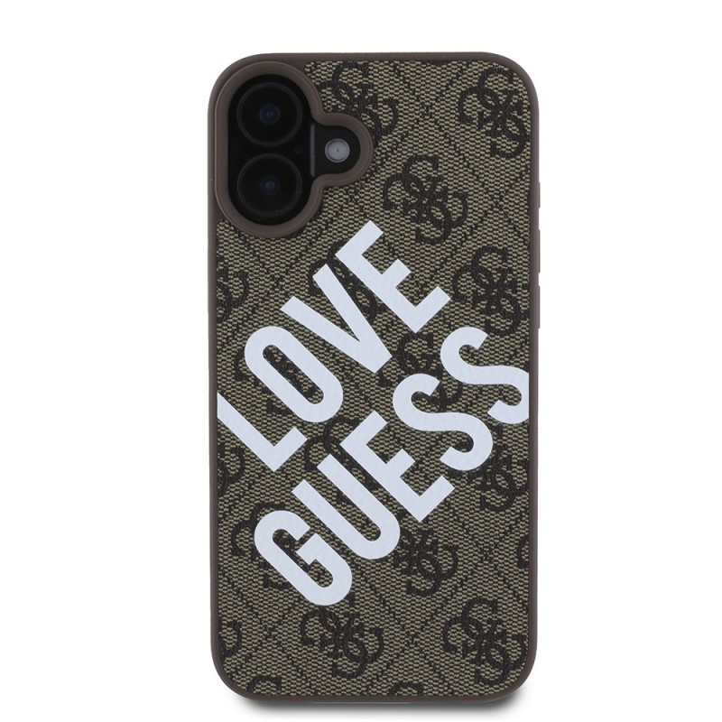 Apple iPhone 16 Kılıf Guess Orjinal Lisanslı Big Love Guess Kapak