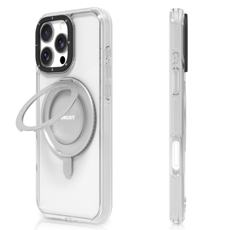 Apple iPhone 16 Pro Max Kılıf Magsafe Şarj Özellikli Parmak Ring Standlı Youngkit Pivot Serisi Kapak