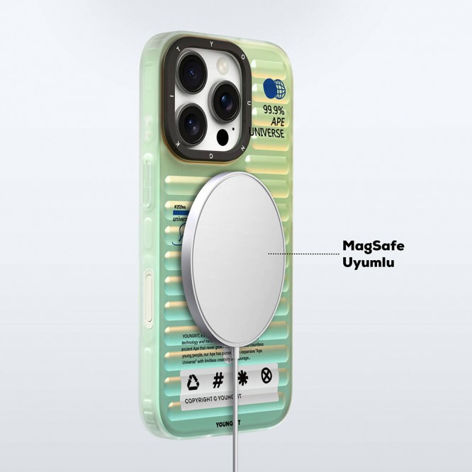 Apple iPhone 16 Pro Max Magsafe Şarj Özellikli YoungKit Chameleon Serisi Kapak