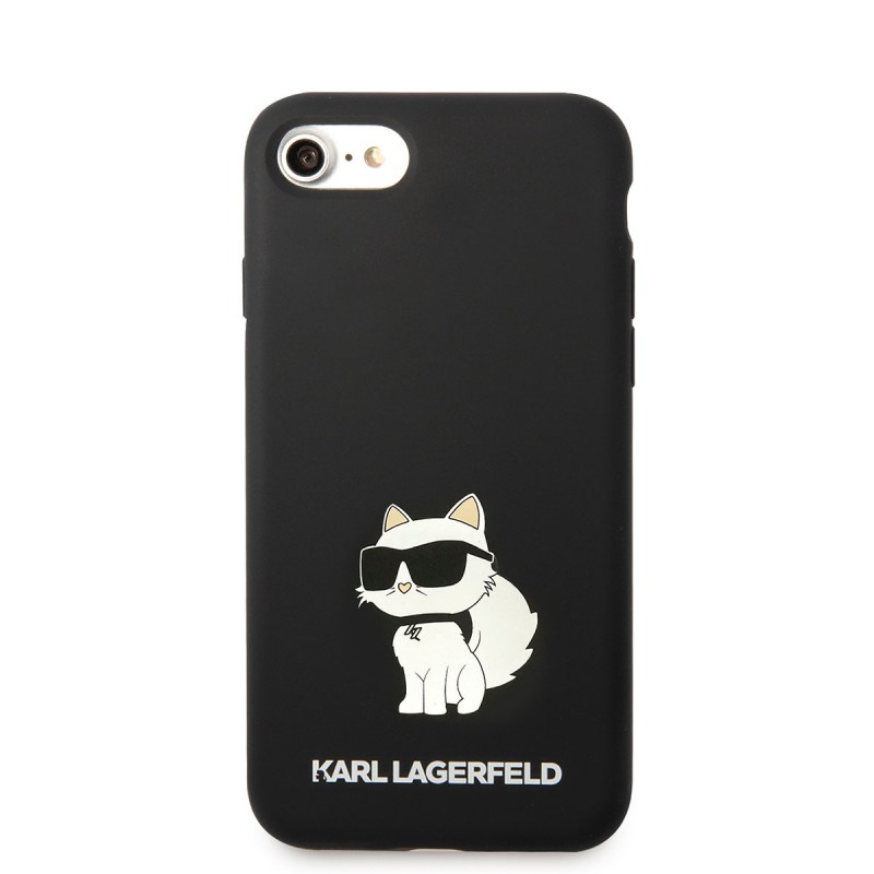 Apple iPhone 7 Kılıf Karl Lagerfeld Silikon Choupette Dizayn Kapak