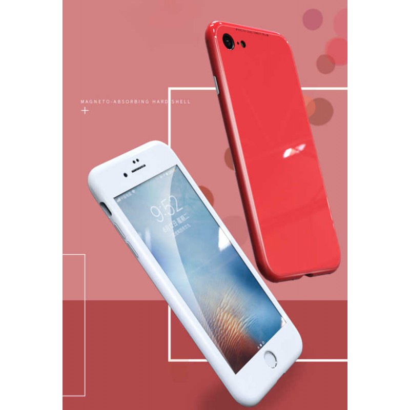 Apple iPhone SE 2020 Kılıf Voero 360 Magnet Kapak