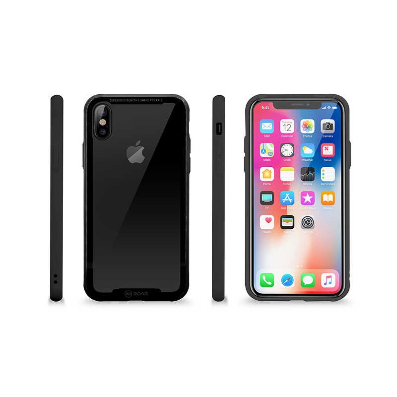 Apple iPhone X Kılıf Roar Glassoul Airframe Kapak