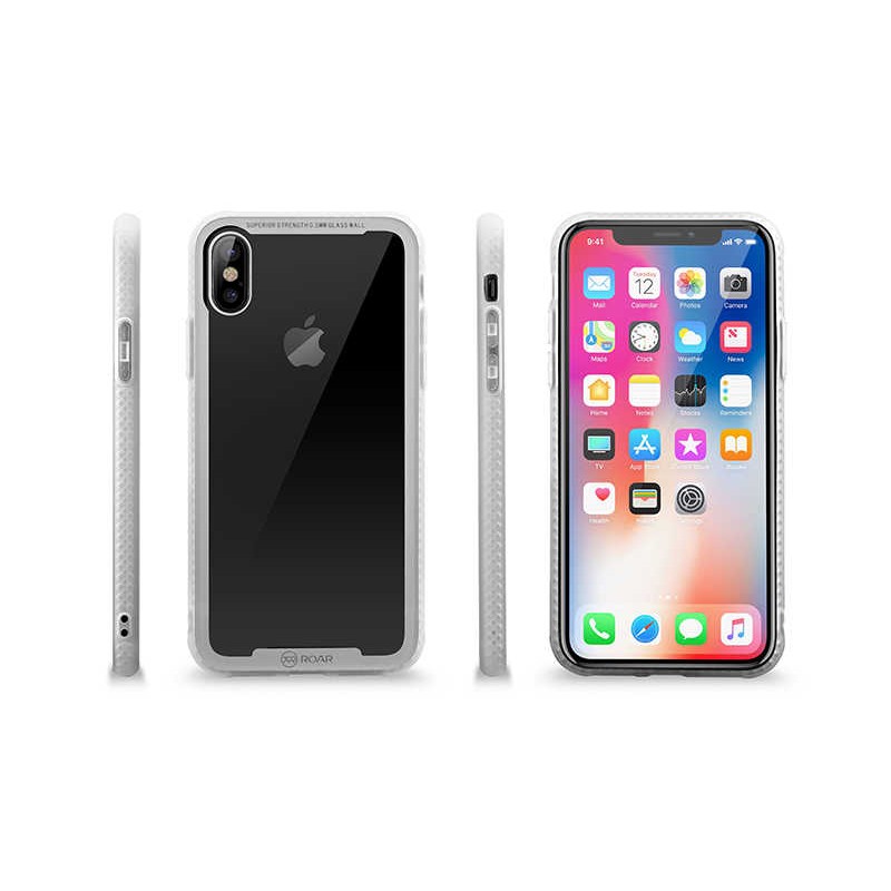 Apple iPhone X Kılıf Roar Glassoul Airframe Kapak